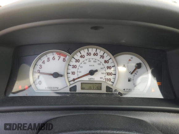 2008 Toyota Corolla CE with VIN 1NXBR32E58Z996548, listed as a Copart auction lot 54140345 with 157,157 mi miles and Salvage Title. Bid and sale history available at DreamBid. Image 9.