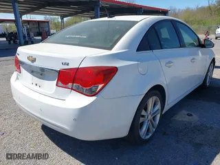 2012 Chevrolet Cruze LTZ with VIN 1G1PH5SC4C7147440, listed as a IAAI auction lot 41865272 with 192,684 mi miles. Bid and sale history available at carsss.com. Image 4.