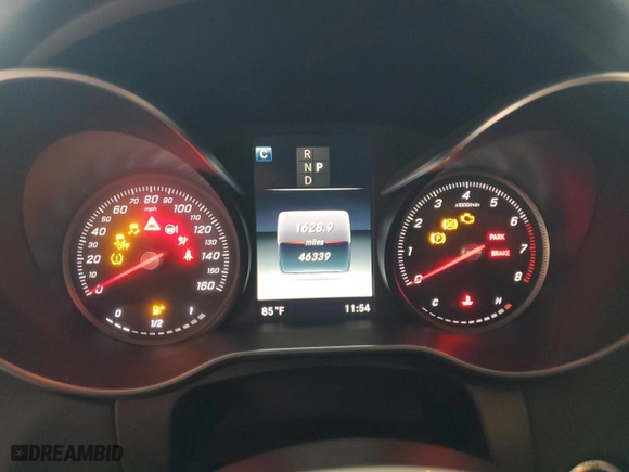 2018 Mercedes-Benz C-Class C 300 with VIN WDDWF4JB1JR397558, listed as a Copart auction lot 52547895 with 46,339 mi miles and Salvage Title. Bid and sale history available at carsss.com. Image 9.