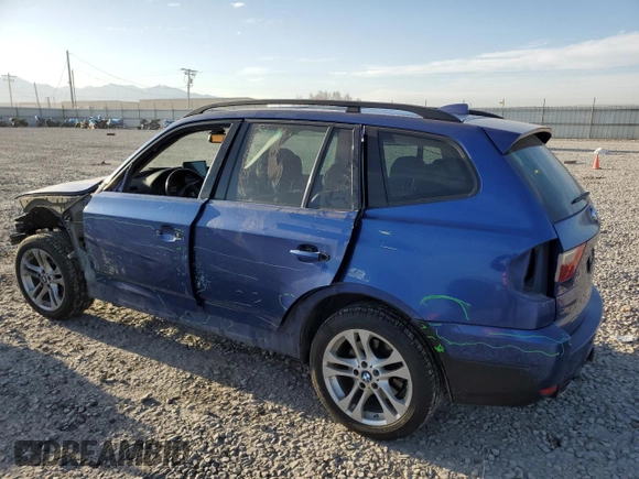 2008 BMW X3 3.0si with VIN WBXPC93498WJ16897, listed as a Copart auction lot 52485205 with 235,798 mi miles and Salvage Title. Bid and sale history available at carsss.com. Image 2.