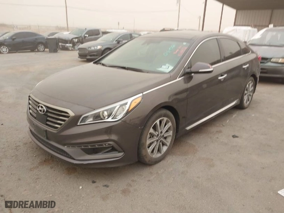 2016 Hyundai Sonata 2.4L Sport with VIN 5NPE34AF8GH299712, listed as a IAAI auction lot 41744132 with 41,166 mi miles. Bid and sale history available at carsss.com. Image 2.