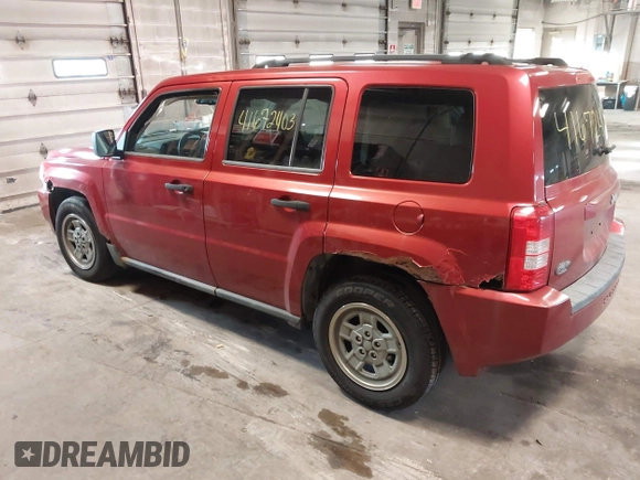 2007 Jeep Patriot Sport with VIN 1J8FT28W67D272456, listed as a IAAI auction lot 41672403 with 132,762 mi miles and . Bid and sale history available at DreamBid. Image 3.