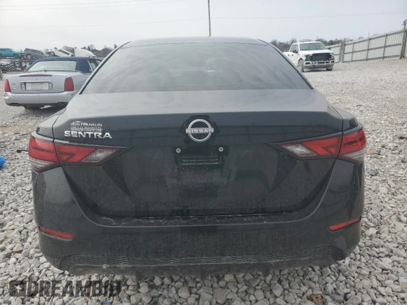 2025 Nissan Sentra S with VIN 3N1AB8BV4SY221733, listed as a Copart auction lot 47888115 with 6,100 mi miles and Salvage title. Bid and sale history available at DreamBid. Image 6.