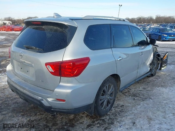 2019 Nissan Pathfinder S with VIN 5N1DR2MM5KC653839, listed as a IAAI auction lot 41349696 with 102,475 mi miles. Bid and sale history available at carsss.com. Image 4.