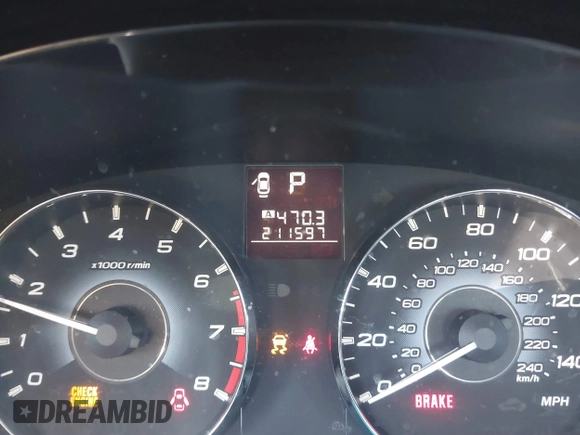 2010 Subaru Legacy Premium All-Weather Anniversary with VIN 4S3BMBH69A3230928, listed as a IAAI auction lot 41727871 with 211,597 mi miles and . Bid and sale history available at DreamBid. Image 15.