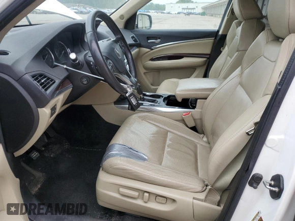 2014 Acura MDX Advance with VIN 5FRYD4H87EB015188, listed as a Copart auction lot 61088075 with 189,004 mi miles and Salvage title. Bid and sale history available at DreamBid. Image 7.