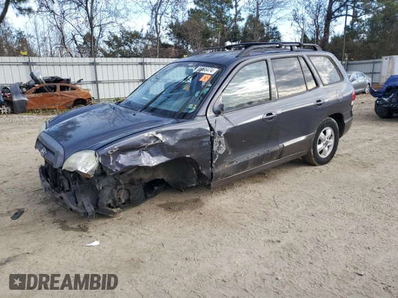 2005 Hyundai Santa Fe GLS with VIN KM8SC13E35U984186, listed as a Copart auction lot 86666474 with 166,965 mi miles and Salvage Title. Bid and sale history available at carsss.com. Image 1.
