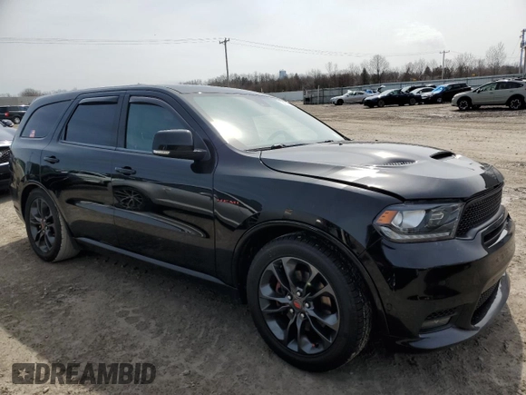2019 Dodge Durango R/T with VIN 1C4SDJCT8KC745282, listed as a Copart auction lot 52192155 with 92,084 mi miles and Salvage Title. Bid and sale history available at carsss.com. Image 4.