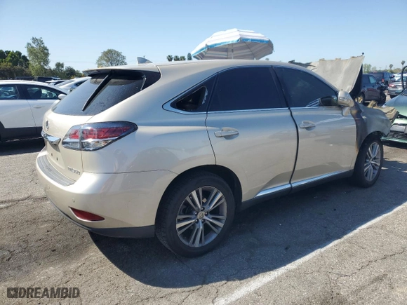 2015 Lexus RX 350 with VIN 2T2ZK1BA2FC200711, listed as a Copart auction lot 50949185 with 0 mi miles and Salvage Title. Bid and sale history available at carsss.com. Image 3.