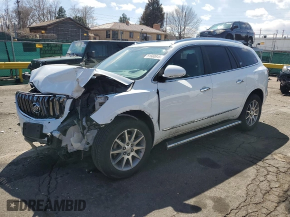 2016 Buick Enclave Leather with VIN 5GAKVBKD9GJ104109, listed as a Copart auction lot 51680945 with 136,079 mi miles and Salvage Title. Bid and sale history available at carsss.com. Image 1.