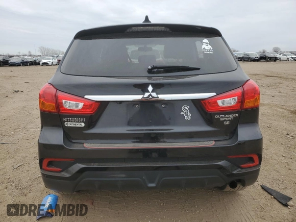2018 Mitsubishi Outlander SE with VIN JA4AP3AW9JU018859, listed as a Copart auction lot 52498065 with 26,527 mi miles and Salvage title. Bid and sale history available at DreamBid. Image 6.