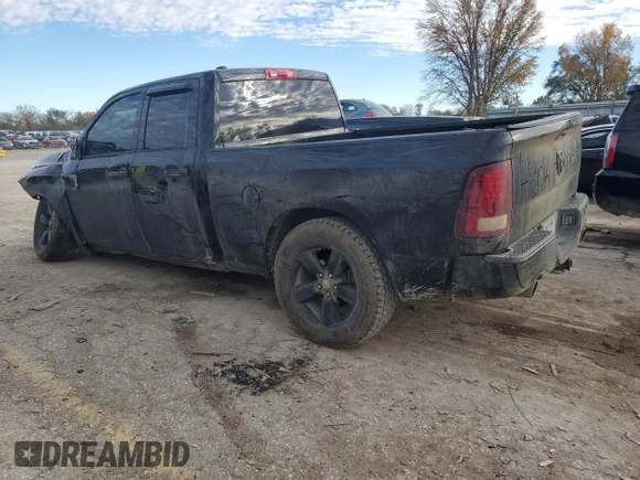 2013 Ram 1500 Express with VIN 1C6RR6FTXDS716567, listed as a Copart auction lot 80536984 with 154,980 mi miles and Salvage title. Bid and sale history available at DreamBid. Image 2.