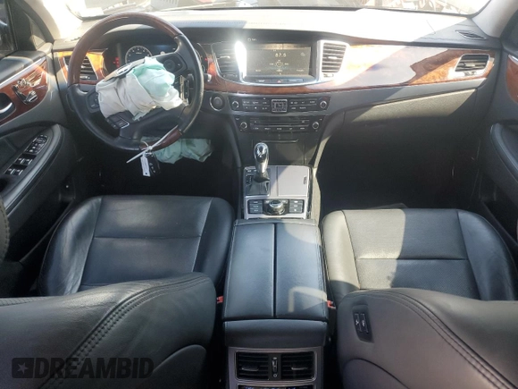2015 Hyundai Equus Signature with VIN KMHGH4JH6FU091615, listed as a Copart auction lot 50660285 with 146,950 mi miles and Clean Title. Bid and sale history available at DreamBid. Image 8.