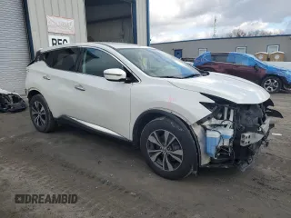 2020 Nissan Murano S with VIN 5N1AZ2AS9LN121232, listed as a Copart auction lot 47212645 with 53,828 mi miles and Salvage Title. Bid and sale history available at DreamBid. Image 4.