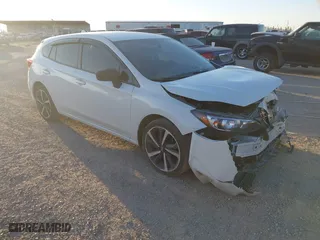 2019 Subaru Impreza with VIN 4S3GTAB6XK3747989, listed as a IAAI auction lot 41154136 with 75,003 mi miles. Bid and sale history available at carsss.com. Image 1.