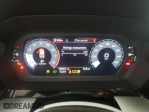 2024 Audi A3 Premium z VIN WAUAUDGY2RA127557, wystawiony jako Copart lot #58738645 z przebiegiem 18 581 mil mil oraz Tytuł czysty. Historia ofert i sprzedaży dostępna na DreamBid. Obrazek 9.