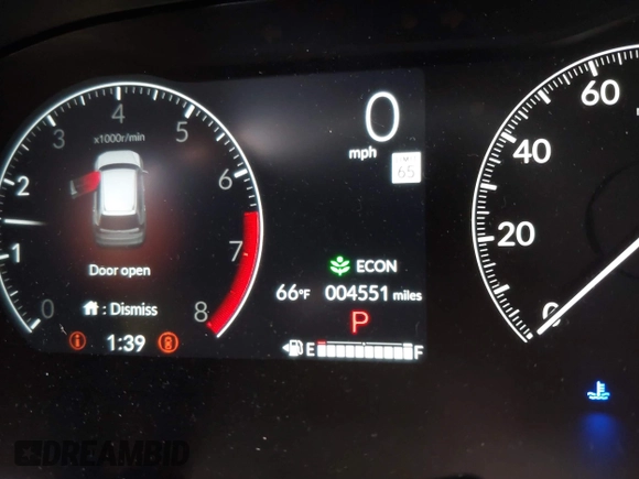 2025 Honda CR-V EX-L with VIN 5J6RS4H79SL001332, listed as a IAAI auction lot 41654106 with 4,551 mi miles and . Bid and sale history available at DreamBid. Image 7.