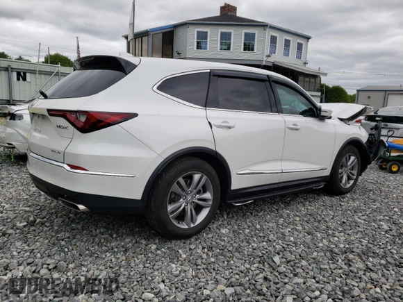2022 Acura MDX with VIN 5J8YE1H36NL022312, listed as a Copart auction lot 57847005 with 15,625 mi miles and Salvage title. Bid and sale history available at DreamBid. Image 3.