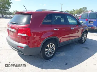 2011 Kia Sorento EX with VIN 5XYKU4A21BG034062, listed as a IAAI auction lot 42157818 with 169,660 mi miles. Bid and sale history available at carsss.com. Image 4.
