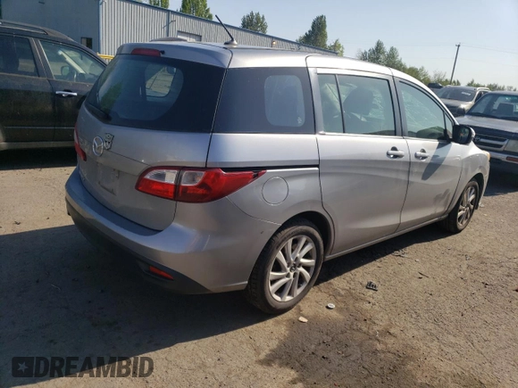 2014 Mazda 5 Sport with VIN JM1CW2BLXE0168024, listed as a Copart auction lot 55010995 with 204,562 mi miles and Salvage title. Bid and sale history available at DreamBid. Image 3.
