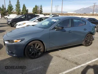 2024 Mazda 3 S Carbon Edition with VIN 3MZBPBCM1RM418489, listed as a Copart auction lot 81616414 with 5,528 mi miles and Salvage Title. Bid and sale history available at DreamBid. Image 1.