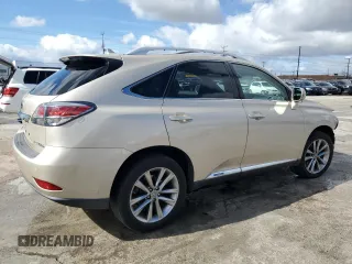 2013 Lexus RX 450h with VIN JTJBC1BA2D2062597, listed as a Copart auction lot 45168905 with 181,243 mi miles and Salvage title. Bid and sale history available at DreamBid. Image 3.