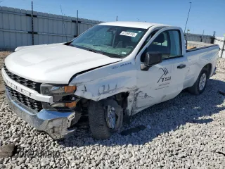 2020 Chevrolet Silverado 1500 Work Truck with VIN 3GCNWAEF9LG232636, listed as a Copart auction lot 47268195 with 170,619 mi miles and Salvage Title. Bid and sale history available at carsss.com. Image 1.