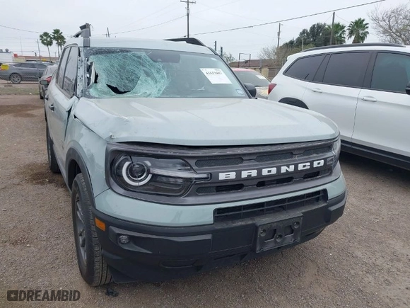 2023 Ford Bronco Sport Big Bend with VIN 3FMCR9B69PRE23951, listed as a IAAI auction lot 41619487 with 33,275 mi miles. Bid and sale history available at carsss.com. Image 1.