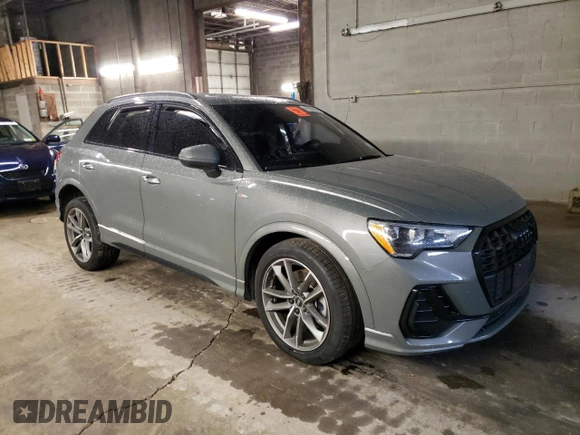 2022 Audi Q3 S line Premium with VIN WA1DECF32N1096988, listed as a Copart auction lot 46866383 with 0 mi miles. Bid and sale history available at carsss.com. Image 4.