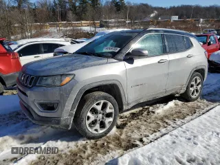 2018 Jeep Compass Limited with VIN 3C4NJDCB4JT433509, listed as a Copart auction lot 42459705 with 55,377 mi miles and Salvage Title. Bid and sale history available at carsss.com. Image 1.