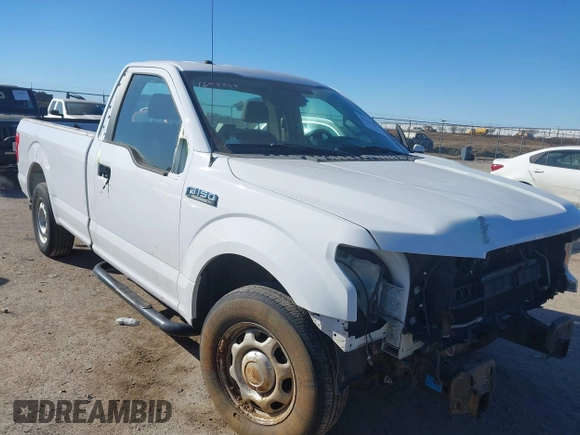 2018 Ford F-150 XL with VIN 1FTMF1CB6JKE06101, listed as a IAAI auction lot 41411228 with 34,612 mi miles. Bid and sale history available at carsss.com. Image 1.