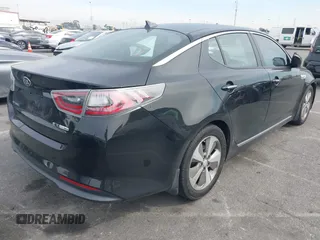 2015 Kia Optima Hybrid EX with VIN KNAGN4ADXF5080070, listed as a IAAI auction lot 41666446 with 119,845 mi miles. Bid and sale history available at carsss.com. Image 4.