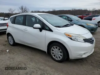 2014 Nissan Note S with VIN 3N1CE2CP5EL405819, listed as a Copart auction lot 52261195 with 118,616 mi miles and Clean Title. Bid and sale history available at DreamBid. Image 4.