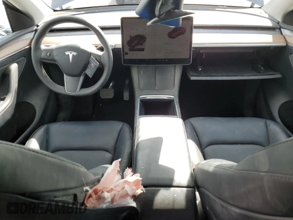 2023 Tesla Model Y Long Range with VIN 7SAYGAEE4PF873757, listed as a Copart auction lot 49530325 with 16,238 mi miles and Salvage Title. Bid and sale history available at DreamBid. Image 8.