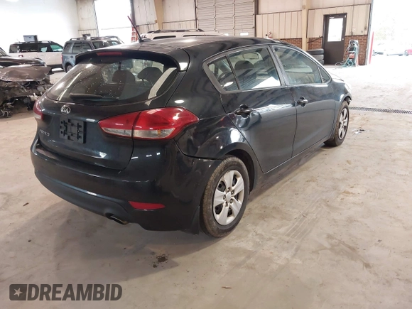 2017 Kia Forte5 LX with VIN KNAFK5A85H5699787, listed as a IAAI auction lot 41765450 with 115,318 mi miles. Bid and sale history available at carsss.com. Image 4.
