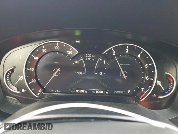 2017 BMW 5 Series 540i with VIN WBAJE5C39HG916555, listed as a Copart auction lot 48493625 with 95,592 mi miles and Clean Title. Bid and sale history available at carsss.com. Image 9.