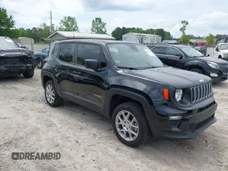 2023 Jeep Renegade Latitude with VIN ZACNJDB16PPP61813, listed as a IAAI auction lot 42119828 with 26,259 mi miles and . Bid and sale history available at DreamBid. Image 1.