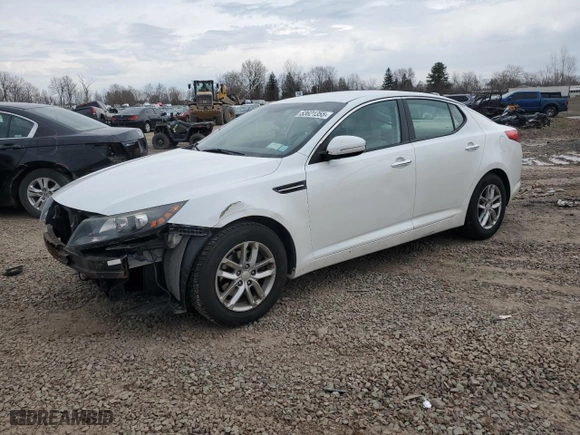 2012 Kia Optima LX with VIN 5XXGM4A78CG070001, listed as a Copart auction lot 53621355 with 111,034 mi miles and Salvage Title. Bid and sale history available at carsss.com. Image 1.