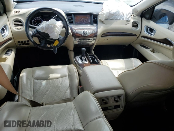 2015 Infiniti QX60 with VIN 5N1AL0MMXFC538815, listed as a Copart auction lot 62143805 with 84,910 mi miles and Salvage title. Bid and sale history available at DreamBid. Image 8.