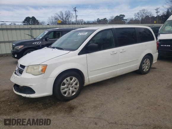 2014 Dodge Grand Caravan SE with VIN 2C4RDGBGXER244637, listed as a Copart auction lot 47122995 with 322,508 mi miles and Salvage Title. Bid and sale history available at DreamBid. Image 1.