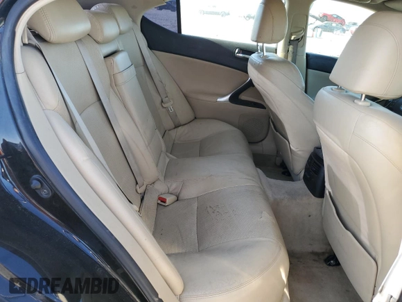 2007 Lexus IS 350 with VIN JTHBE262372007939, listed as a Copart auction lot 61775925 with 146,064 mi miles and Salvage title. Bid and sale history available at DreamBid. Image 10.