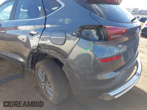 2019 Hyundai Tucson Ultimate with VIN KM8J3CAL1KU068739, listed as a IAAI auction lot 41738850 with 6,005 mi miles. Bid and sale history available at carsss.com. Image 6.
