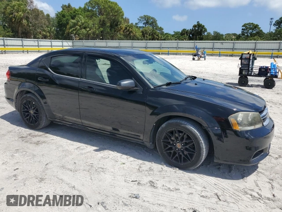 2013 Dodge Avenger SXT with VIN 1C3CDZCB3DN716116, listed as a Copart auction lot 51620255 with 196,745 mi miles and Salvage Title. Bid and sale history available at carsss.com. Image 4.