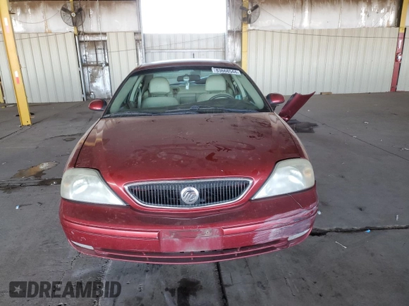 2000 Mercury Sable LS Premium with VIN 1MEFM55S1YG640497, listed as a Copart auction lot 83668544 with 188,490 mi miles and Salvage Title. Bid and sale history available at carsss.com. Image 5.