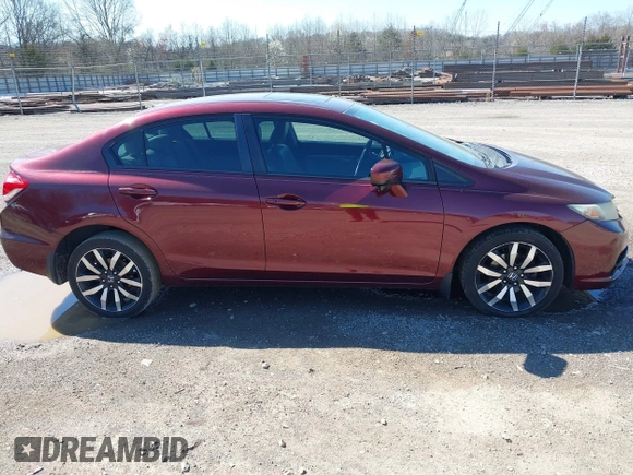 2015 Honda Civic Sedan EX-L with VIN 19XFB2F93FE006980, listed as a IAAI auction lot 41780229 with 216,884 mi miles. Bid and sale history available at carsss.com. Image 13.