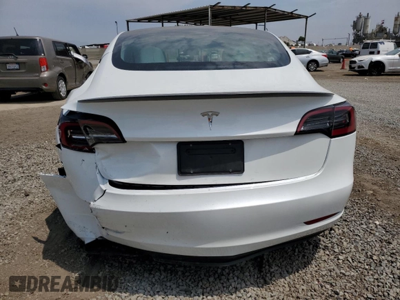 2023 Tesla Model 3 Performance with VIN 5YJ3E1EC5PF487845, listed as a Copart auction lot 62686164 with 4,938 mi miles and Salvage Title. Bid and sale history available at carsss.com. Image 6.