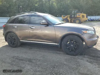 2008 Infiniti FX35 with VIN JNRAS08W08X205439, listed as a Copart auction lot 68910754 with 198,007 mi miles and Salvage Title. Bid and sale history available at carsss.com. Image 4.
