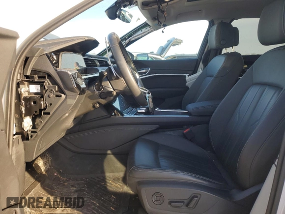 2022 Audi e-tron Premium z VIN WA1AAAGE7NB043670, wystawiony jako Copart lot #42147305 z przebiegiem 24 177 mil mil oraz Szkoda całkowita • Salvage title. Historia ofert i sprzedaży dostępna na DreamBid. Obrazek 7.
