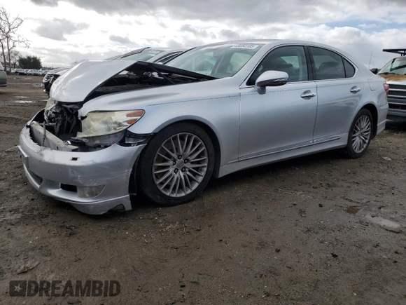 2010 Lexus LS 460 with VIN JTHBL5EF8A5092651, listed as a Copart auction lot 45054185 with 174,439 mi miles and Salvage Title. Bid and sale history available at DreamBid. Image 1.