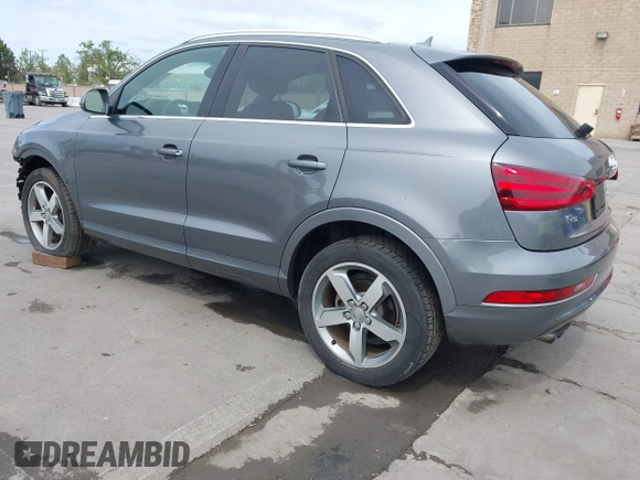 2015 Audi Q3 Premium Plus with VIN WA1EFCFSXFR009768, listed as a IAAI auction lot 41974476 with 53,013 mi miles and . Bid and sale history available at DreamBid. Image 3.
